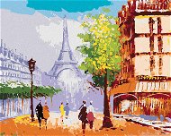 Diamondi - Diamond painting - EIFFEL'S TOWER IN PARIS STREET VIEW, 40x50 cm, unframed and unframed - Diamond Painting