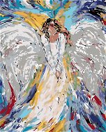 Diamondi - Diamond painting - ANGEL WOMAN, 40x50 cm, without frame and without canvas shut off - Diamond Painting