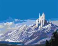 Diamondi - Diamond painting - CASTLE IN THE MOUNTAINS, 40x50 cm, without frame and without canvas sh - Diamond Painting