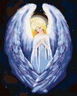 Diamondi - Diamond painting - ANGEL WITH BIG WINGS, 40x50 cm, without frame and without canvas shut  - Diamond Painting