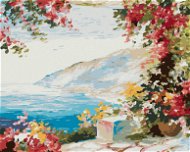 Diamondi - Diamond painting - HOUSE BY THE SEA, 40x50 cm, without frame and without canvas shut off - Diamond Painting