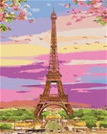 Diamondi - Diamond painting - EIFFEL'S TOWER IN SPRING COLOURS, 40x50 cm, without frame and without  - Diamond Painting