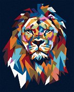 Diamondi - Diamond painting - COLOUR LION III, 40x50 cm, without frame and without canvas - Diamond Painting