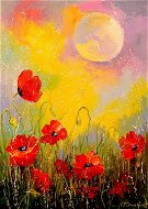 ENJOY Puzzle Poppies in the moonlight 1000 pieces - Jigsaw