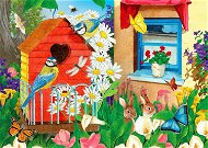 Jigsaw ENJOY Puzzle Garden with birdhouses 1000 pieces - Puzzle
