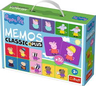 TREFL Pexeso Classic&Plus Prasátko Peppa 4v1 - Pexeso