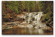 Painting Queens Diamond painting Giant Mountains Mumlava Waterfall, 40 × 60 cm, with frame, square - Diamond Painting
