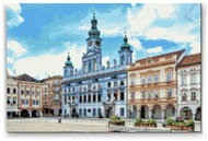 Painting Queens Diamond painting České Budějovice 2, 80 × 120 cm, without frame, square - Diamond Painting