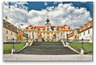 Painting Queens Diamond painting Valtice Castle, 40 × 60 cm, unframed, square - Diamond Painting