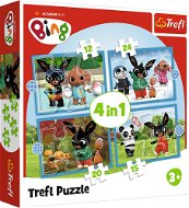 TREFL puzzle Bing: Roční období 4v1 (12, 15, 20, 24 dílků) - Jigsaw