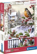 CLEMENTONI Puzzle Christmas Collection Bird with holly 1000 pieces - Jigsaw Puzzle