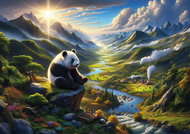 ART PUZZLE Puzzle Sanctuary for Pandas 500 pieces - Jigsaw Puzzle