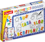 Quercetti Magnetická tabule s písmeny - 48 ks magnetů - Magnetická tabule