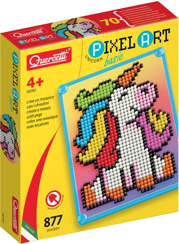 Quercetti 00767 Pixel Art Basic, Jednorožec - Toy Jigsaw Puzzle - Main image