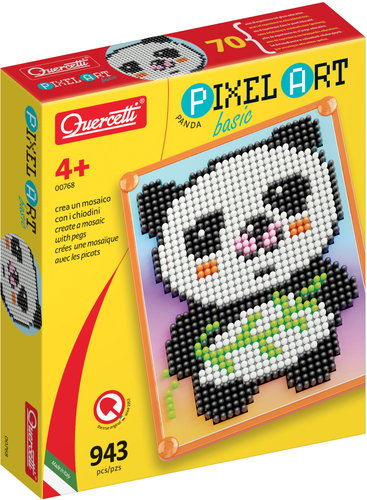 Quercetti 00768 Pixel Art Basic, Panda - Toy Jigsaw Puzzle - Main image