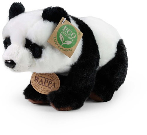 RAPPA Plush panda sitting or standing 22 cm, Eco-Friendly - Soft Toy - Main image