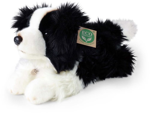 RAPPA Plush dog border collie lying 30 cm, Eco-Friendly - Soft Toy - Main image