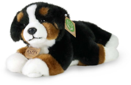 RAPPA Plush Bernese Mountain Dog Lying 23 cm, Eco-Friendly - Soft Toy - Main image