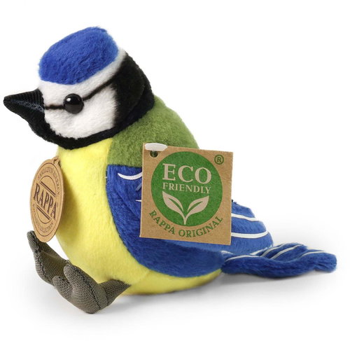 RAPPA Plush blue tit with sound 11 cm, Eco-Friendly - Soft Toy - Main image