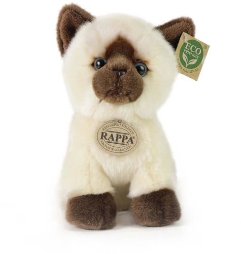RAPPA Plyšová siamská kočka 18 cm, Eco-Friendly - Plyšák - Hlavní obrázek