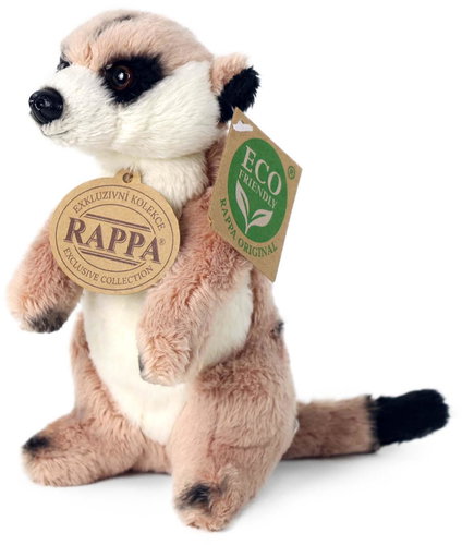 RAPPA Plush suricata standing 14 cm, Eco-Friendly - Soft Toy - Main image