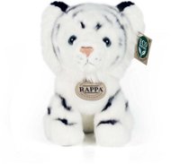 Soft Toy RAPPA Plyšový tygr bílý sedící 18 cm, Eco-Friendly - Plyšák