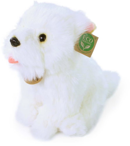 RAPPA Plush dog sitting 23 cm, Eco-Friendly - Soft Toy - Main image