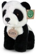 Soft Toy RAPPA Plyšová panda sedící 18 cm, Eco-Friendly - Plyšák