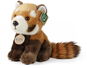 RAPPA Plyšová panda červená sedící 18 cm, Eco-Friendly - Plyšák