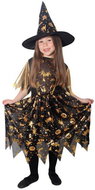 Rappa Children's witch costume black - gold with hat size. S - Costume