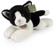 Rappa Plyšová kočka bílo-černá 30 cm, Eco-Friendly - Soft Toy