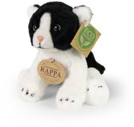 Rappa Plyšová kočka černo-bílá, sedící, 14 cm, Eco-Friendly - Soft Toy