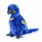 Soft Toy RAPPA Plush parrot blue macaw hyacinth standing 25 cm, Eco-Friendly - Plyšák