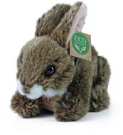 RAPPA Plyšový králík hnědý ležící 17 cm, Eco-Friendly - Plyšák