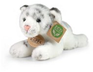 Soft Toy RAPPA Plyšový tygr bílý ležící 17 cm, Eco-Friendly - Plyšák
