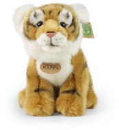 RAPPA Plush brown tiger sitting 25 cm, Eco-Friendly - Soft Toy