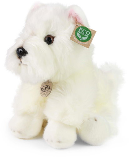 RAPPA Plush dog sitting 30 cm, Eco-Friendly - Soft Toy - Main image