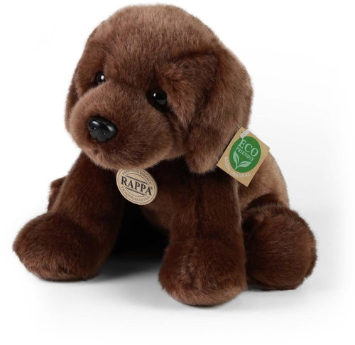 RAPPA Plush dog Labrador sitting 26 cm, Eco-Friendly - Soft Toy - Main image