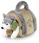 RAPPA Plyšový pes husky 13 cm s přepravkou, Eco-Friendly - Plyšák
