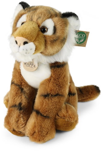 RAPPA Plush sitting tiger 30 cm, Eco-Friendly - Soft Toy - Main image