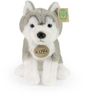 RAPPA Plyšový pes husky sedící 23 cm, Eco-Friendly, Soft collection  - Plyšák