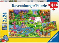 RAVENSBURGER Magic Forest Puzzle 2 × 24 pieces - Jigsaw Puzzle