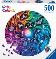 Ravensburger Kulaté puzzle Kruh barev: Astrologie 500 dílků - Jigsaw Puzzle