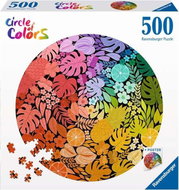 Ravensburger Kulaté puzzle Kruh barev: Tropical 500 dílků - Jigsaw Puzzle