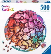 Ravensburger Kulaté puzzle Kruh barev: Mušle 500 dílků - Jigsaw Puzzle