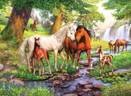 Ravensburger Koně u řeky XXL 300 dílků - Jigsaw Puzzle
