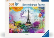 Ravensburger Pohlednice z Paříže 500 dílků - Jigsaw Puzzle