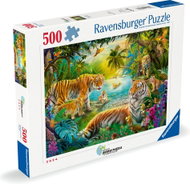 Ravensburger Oáza tygrů 500 dílků - Jigsaw Puzzle