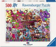 Ravensburger USA Jigsaw Nationals: Sladké hřiště 500 dílků - Jigsaw Puzzle