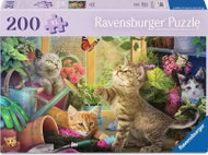Ravensburger Mazaná koťátka XL 200 dílků - Jigsaw Puzzle